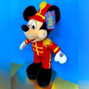 DISNEY 75 YEARS OF MAGIC MARCHING BAND LEADER MICKEY DISNEY ON ICE 15” PLUSH
